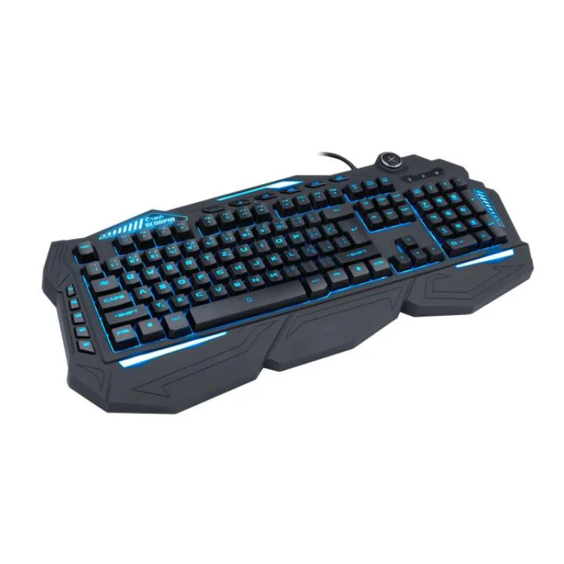 C-TECH herní klávesnice Scorpia V2 (GKB-119), pro gaming, CZ/SK, 7 barev podsvícení, programovatelná, černá, USB (GKB-119)