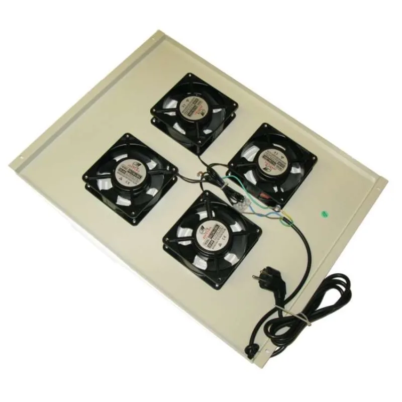 XtendLan Ventilace pro stojanové rozvadeče ECO hloubky 800mm, 4x ventilátor, šedá (SFAN804-G-ECO)