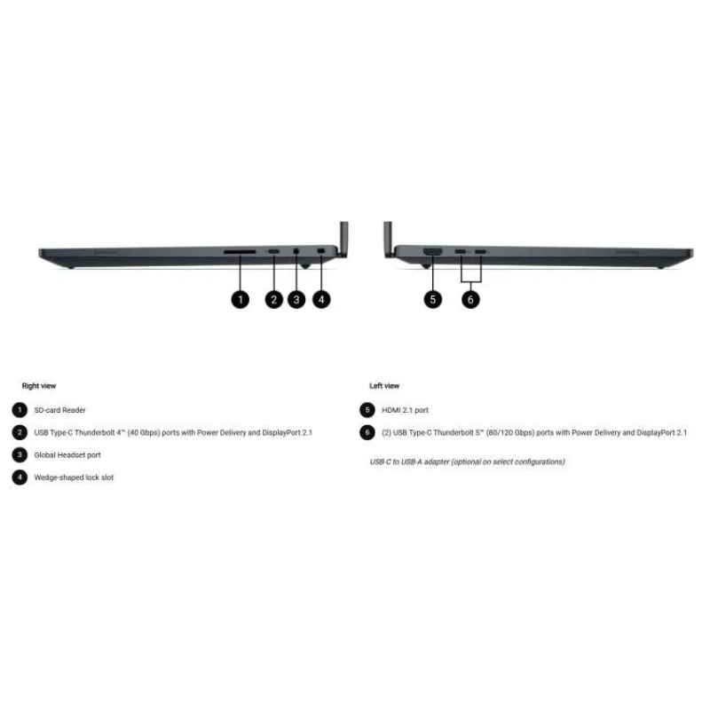 Dell Pro Max 16 Premium MA16250/ U7-265H/ 16" FHD+/ 32GB/ 1TB/ RTX 2000/ W11P/ Black/ 3Yr PrSpt (J4VHR)