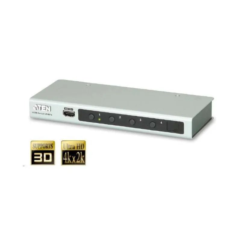 ATEN 4 port HDMI switch 4 PC - 1 HDMI VS-481B 4K video (VS-481B)