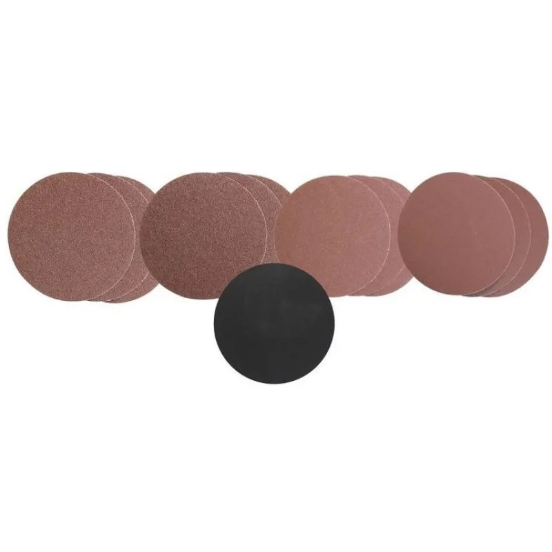 Brúsny papier s adaptérom 150 mm K60, K80, K120, K240, 13-dielna sada