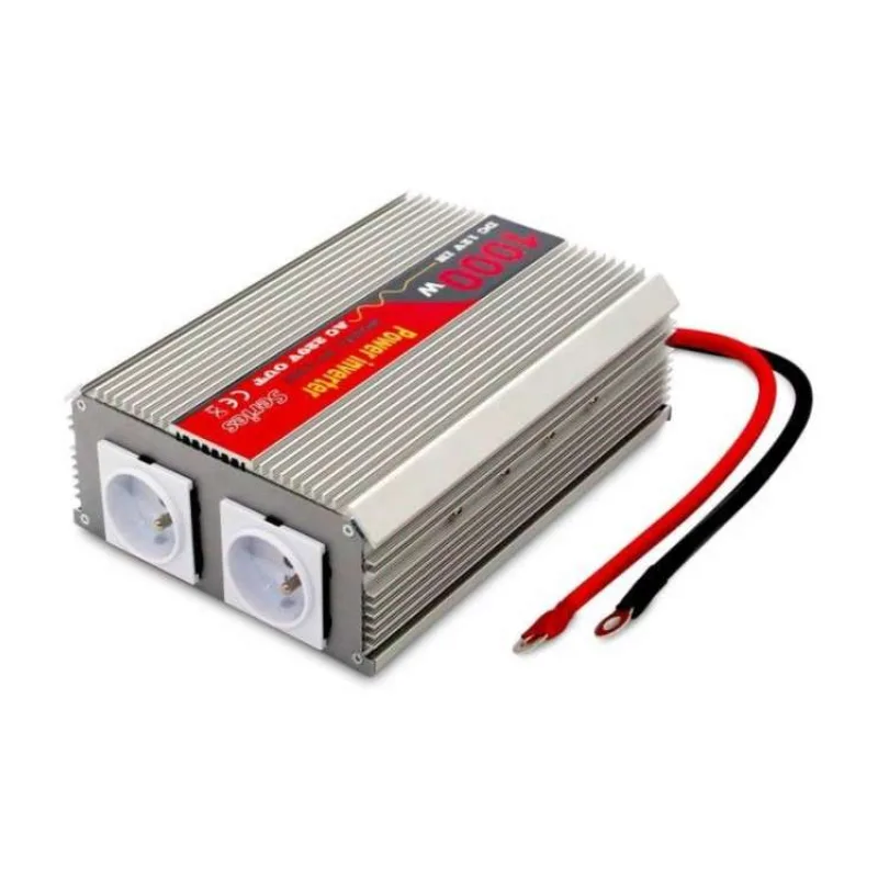 EUROCASE měnič napětí AC/DC 12V/230V/ 1000W/ 2xzasuvka (DY-1000-12)