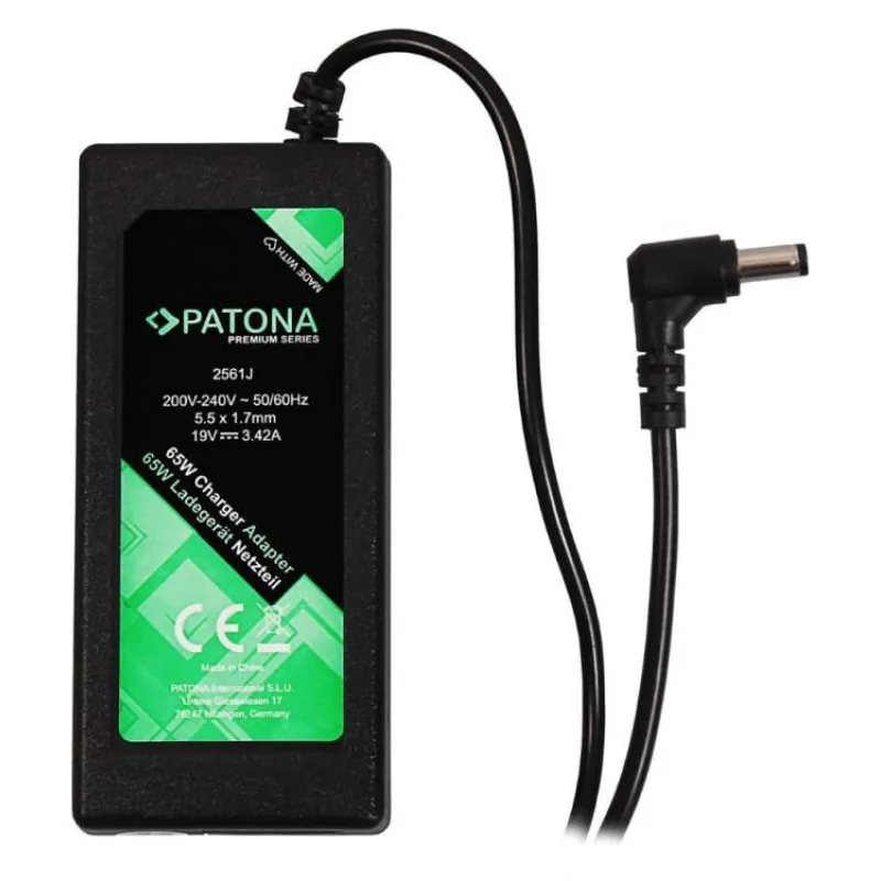 PATONA napájecí adaptér k ntb/ 19V/3,42A 65W/ konektor 5,5x1,7mm/ ACER PREMIUM (PT2561)