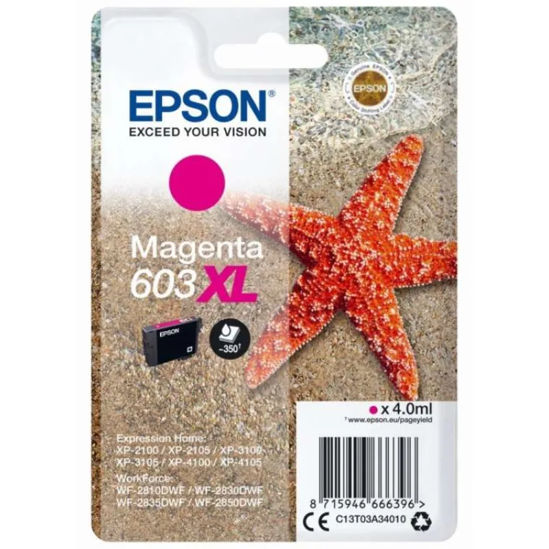 EPSON cartridge T03A3 magenta XL (hvězdice) (C13T03A34010)