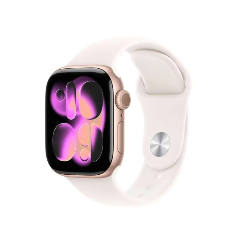 Apple Watch Series 11 GPS 42mm Rose Gold Aluminium Case with Light Blush Sport Band - S/M (meu04mp/a)