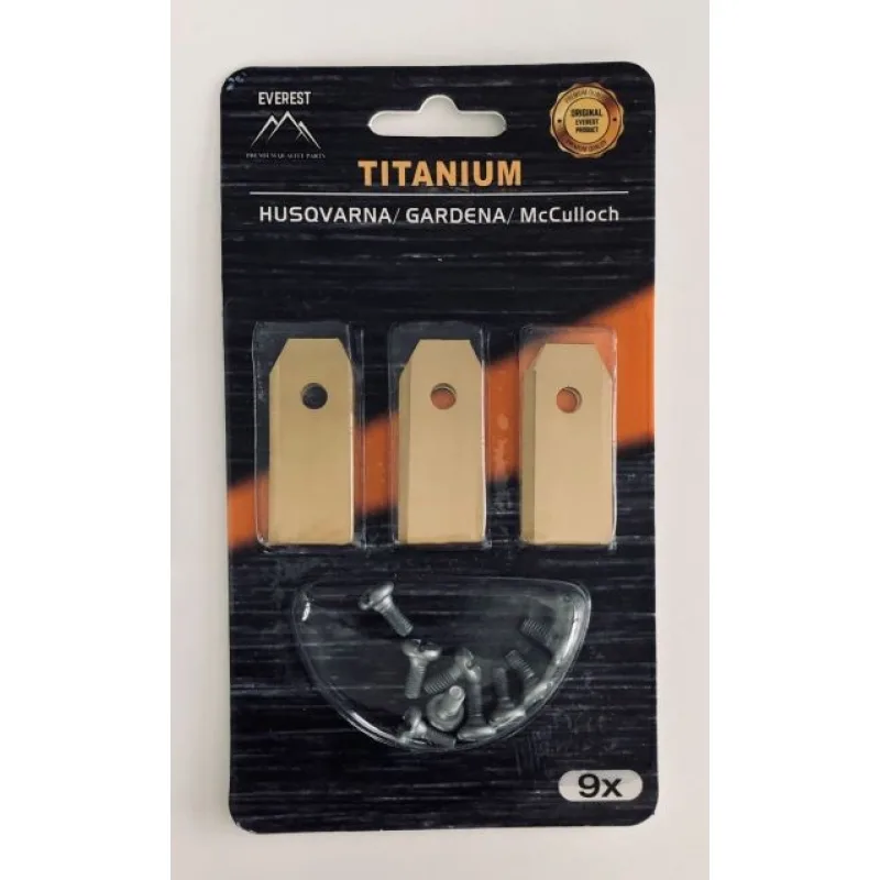 NÔŽ ROBOTICKÝCH KOSAČEK HUSQVARNA GARDENA 43mm TYTAN - SADA 9 ks