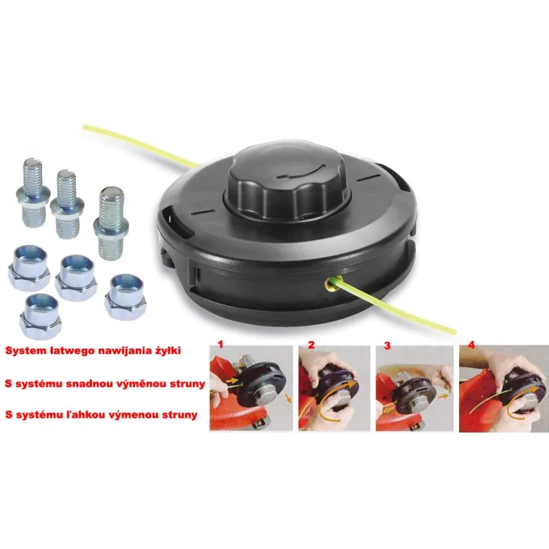 STRUNOVÁ HLAVA POLOAUTOMATICKÁ 130mm PRO 10x1.25Z