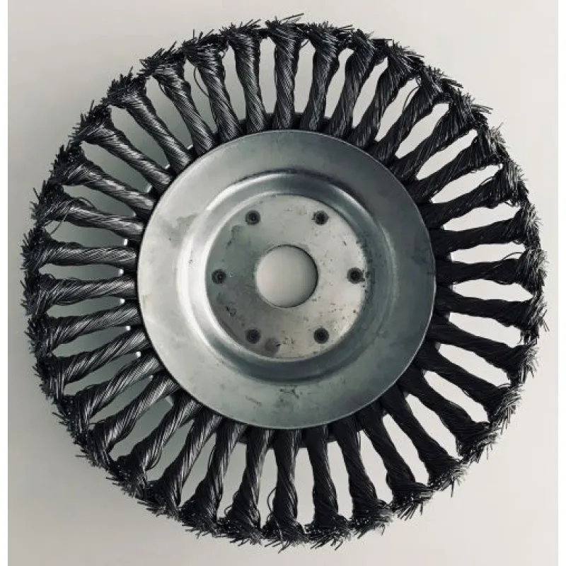 Oceľová kefa na burinu 20cm