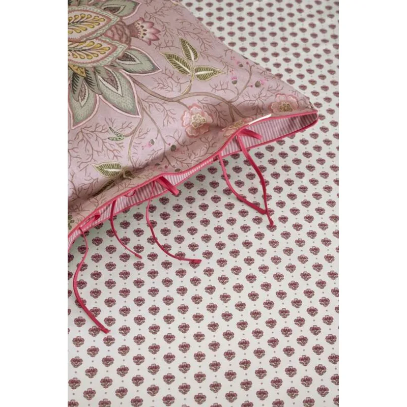 Pip Studio perkálové prostěradlo Jaipur Flower 160x200 cm, světle růžové