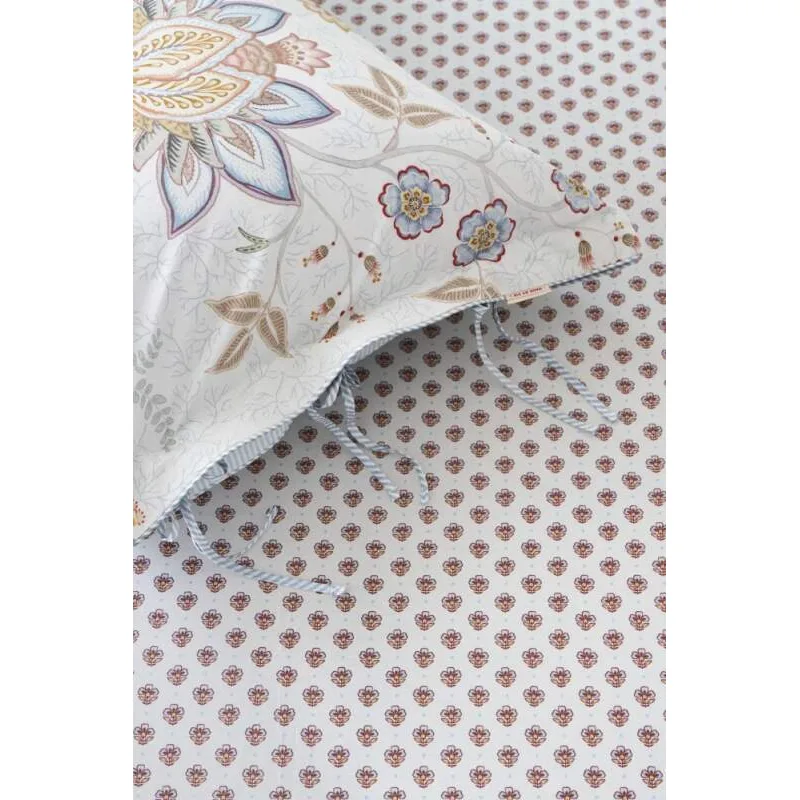 Pip Studio perkálové prostěradlo Jaipur Flower 180x200 cm, světle modré