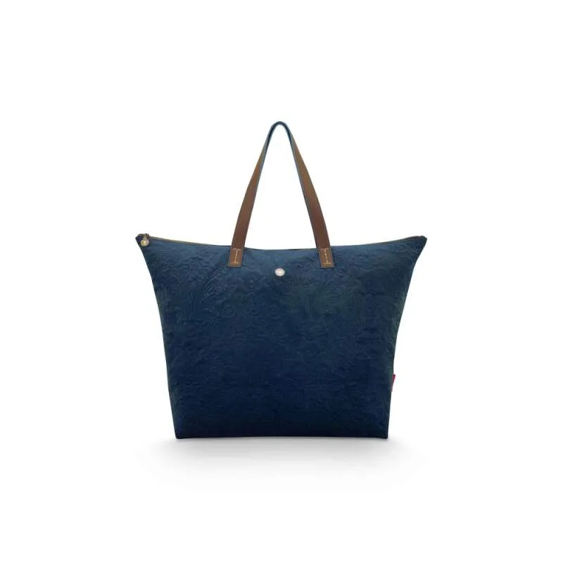 Pip Studio Quiltey Days Plážová taška, modrá