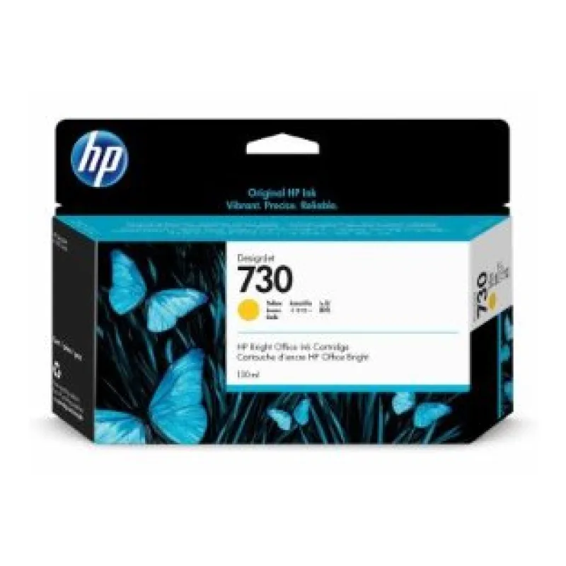 HP 730 130-ml Yellow DesignJet Ink Cartridge P2V64A