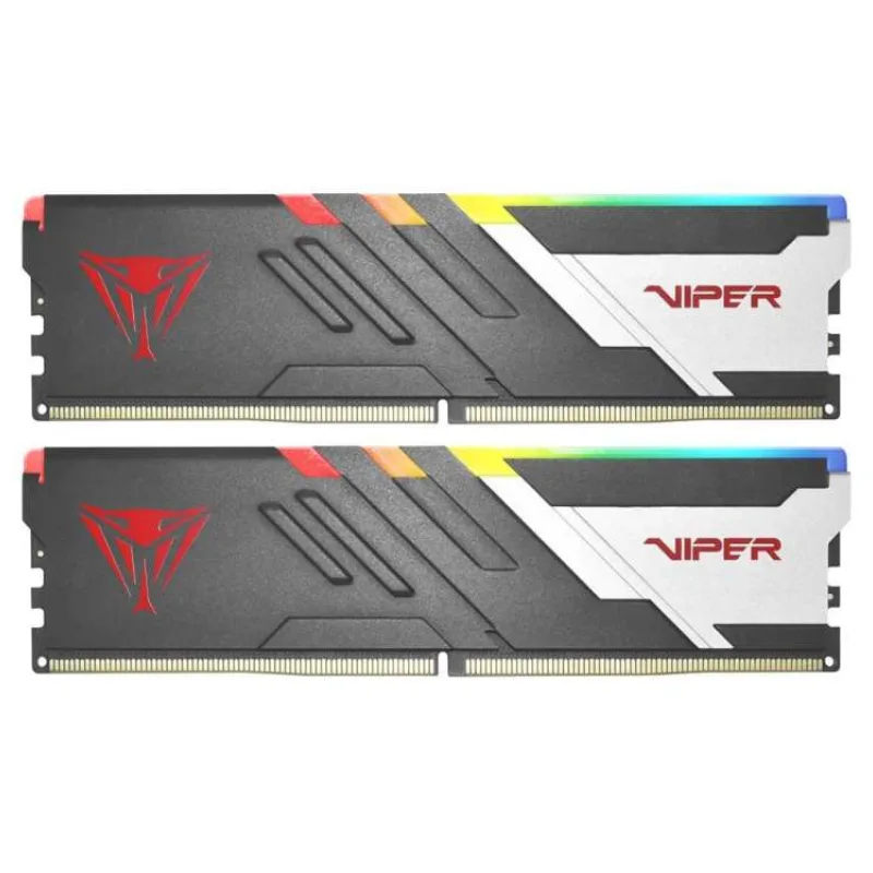 Patriot Viper Venom/DDR5/32GB/5600MHz/CL36/2x16GB/RGB/Black/Silv (PVVR532G560C36K)