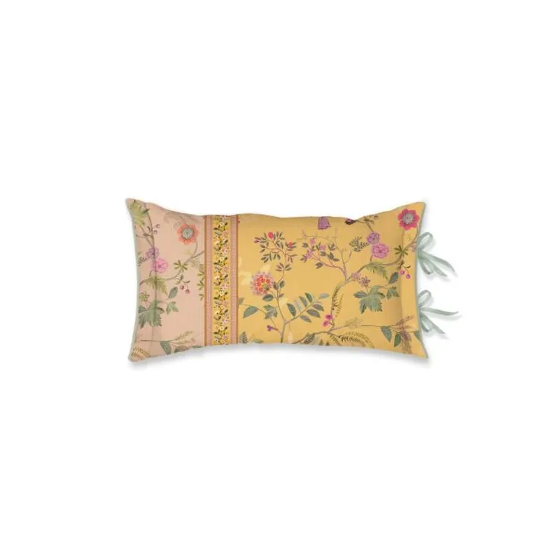 Pip Studio polštář Bodhi Flower 35x60cm, žlutý