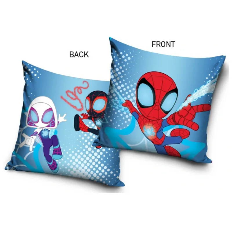 Detský vankúšik Spidey Spin a Ghost-Spider 40x40 cm