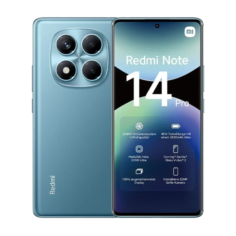 Xiaomi Redmi Note 14 Pro 4G Dual Sim 12GB RAM 512GB - Ocean Blue