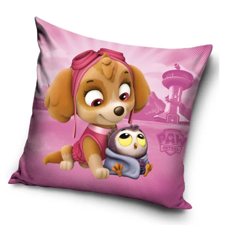 Detský vankúšik Tlapková Patrola Skye a Huhu 40x40 cm