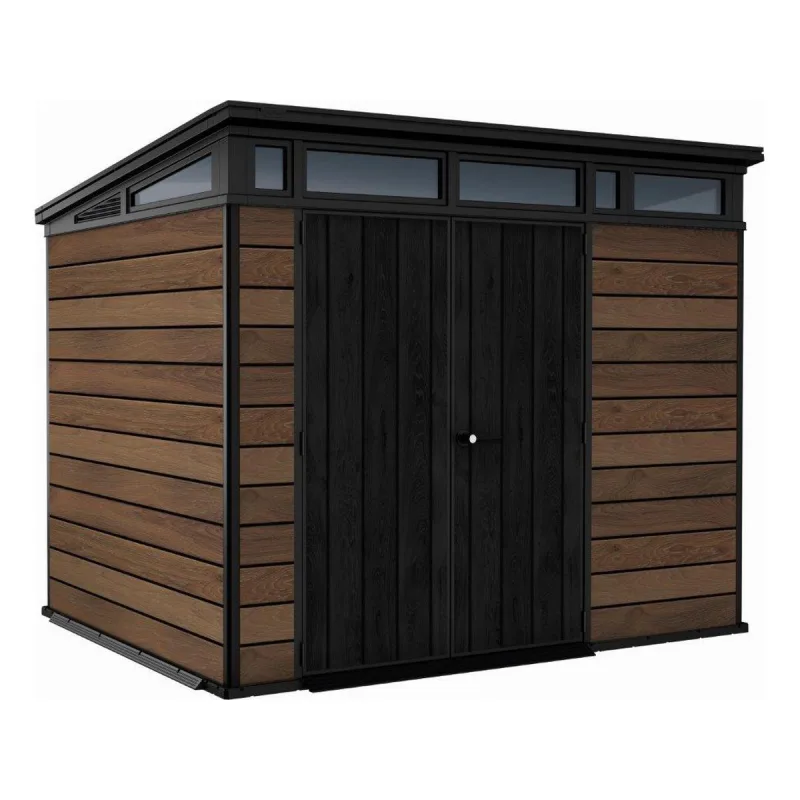 Záhradný domček Keter PENT Signature 9x7 Walnut, s podlahou