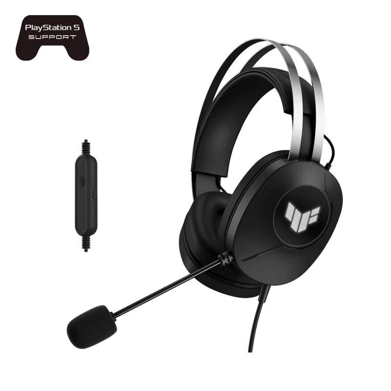 ASUS sluchátka TUF Gaming H1 GEN II, Drátový Herní Headset, černá…