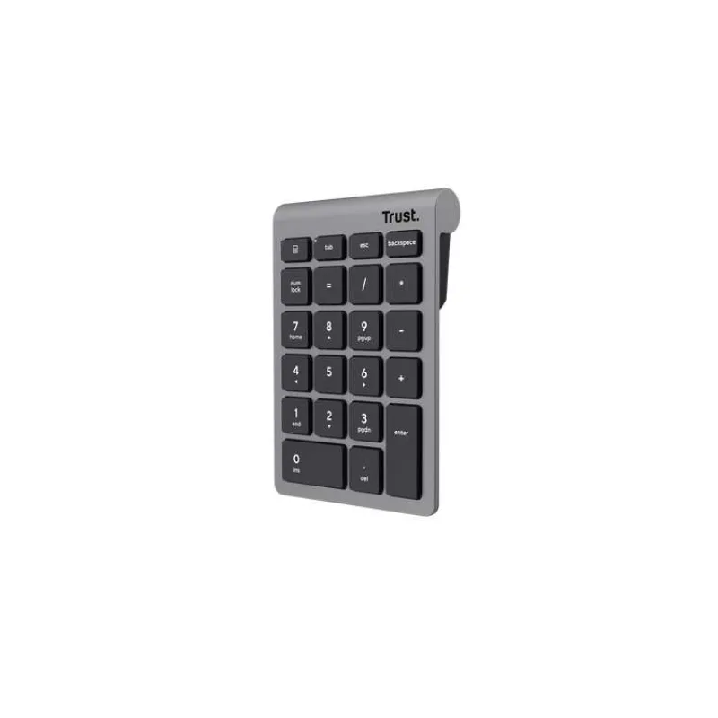 TRUST Numerická klávesnice Xalas, Bezdrátová RF 2.4GHz, šedá (25709)