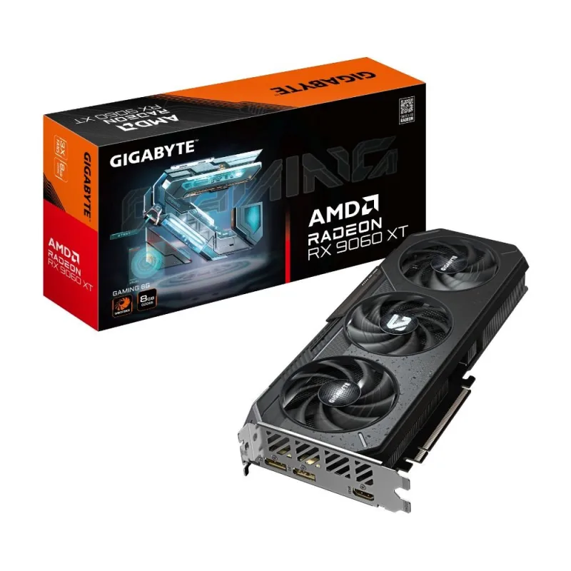 GIGABYTE VGA AMD Radeon RX 9060 XT GAMING 8GB, 8GB GDDR6, 2xDP, 1xHDMI…