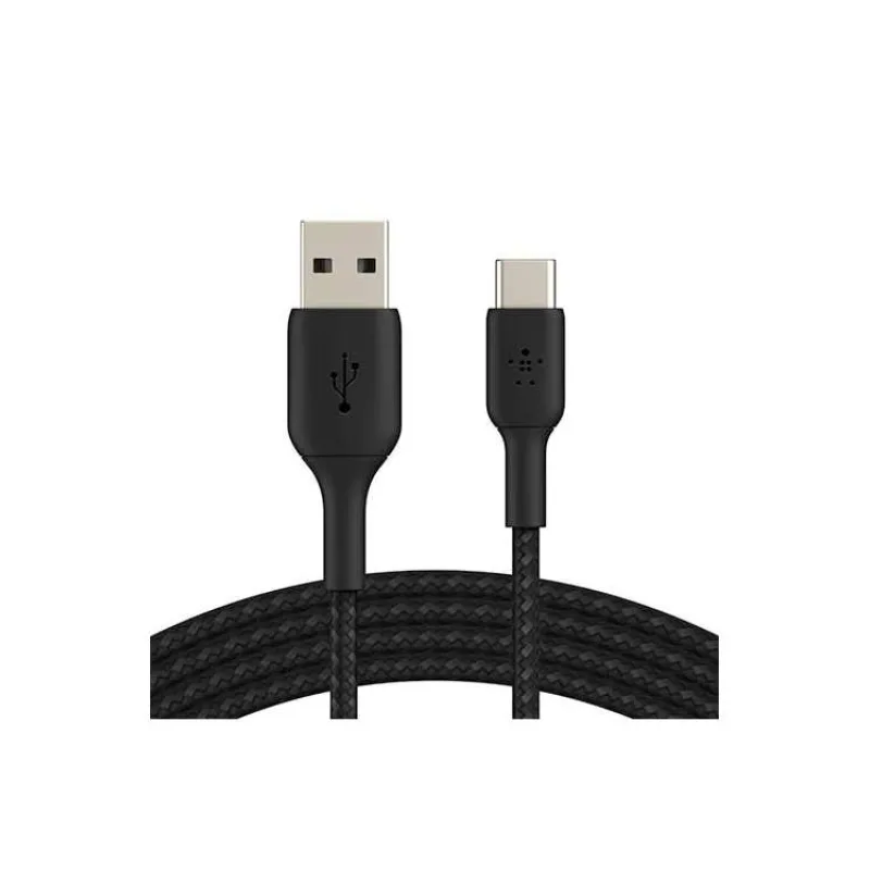 Belkin kábel Boost Charge Braided USB-A to USB-C 1m - Black (CAB002bt1MBK)