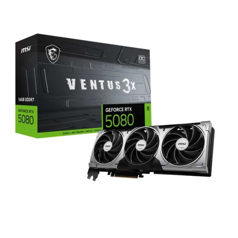 MSI GeForce RTX 5080 VENTUS 3X/OC/16GB/GDDR7 (G5080-16V3C)