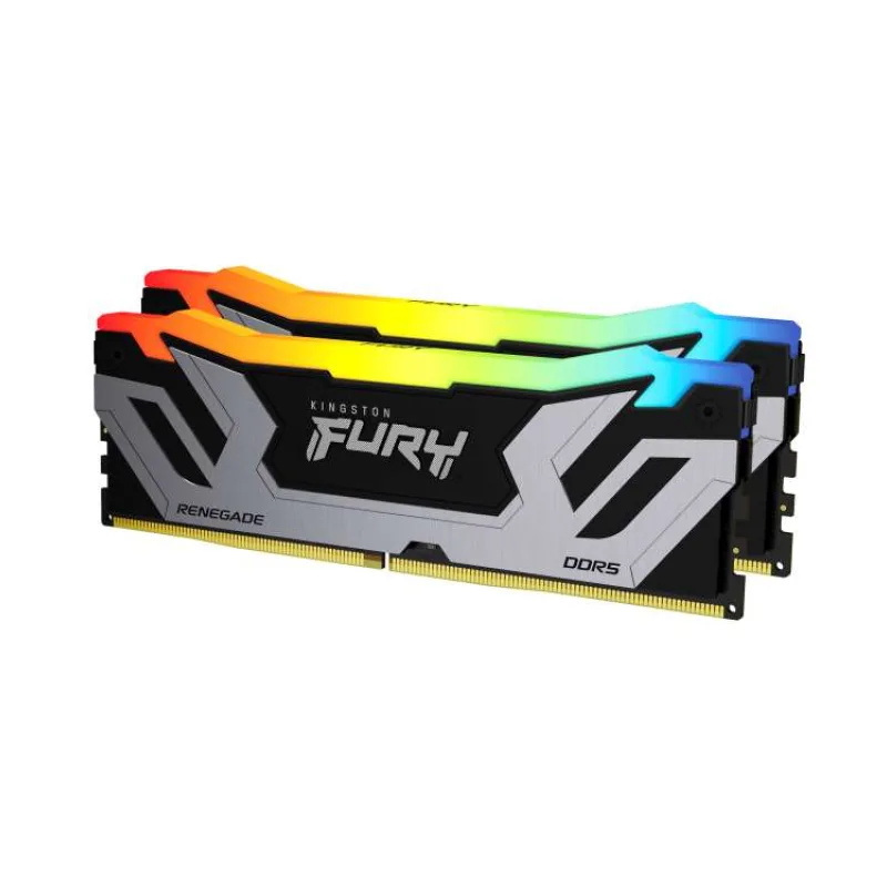 Kingston FURY Renegade/CUDIMM DDR5/48GB/8400MHz/CL40/2x24GB/RGB/Black/Silv (KF584CU40RSAK2-48)