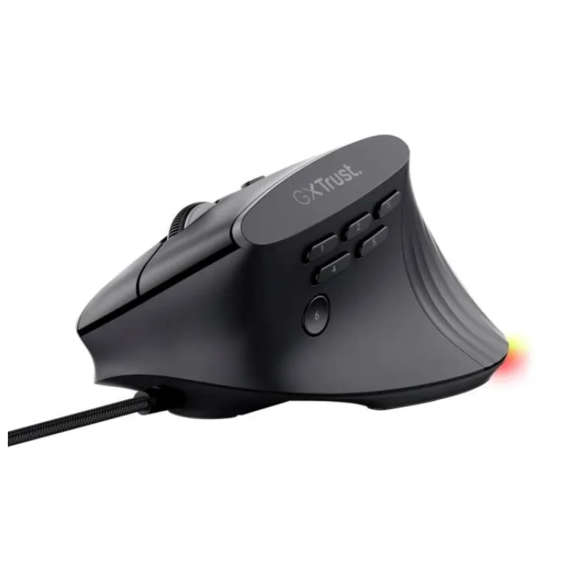 TRUST Myš GXT 145 Rexxa, Drátová USB, RGB, černá (26024)