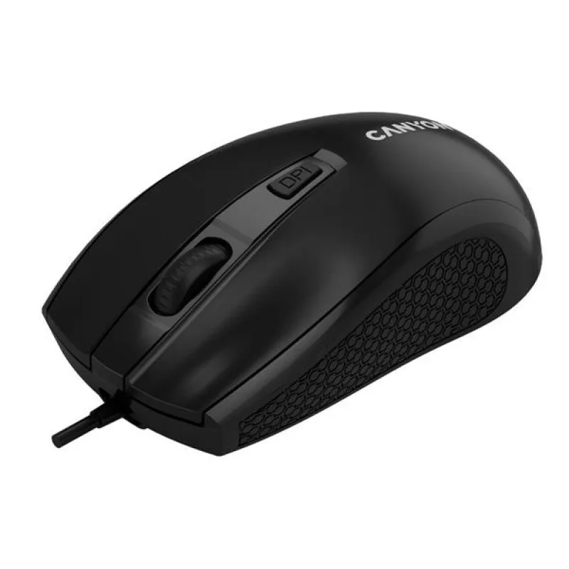 Canyon M-4, symetrická optická myš, USB, 1600 dpi, 4 tlačítka, čierna CNE…