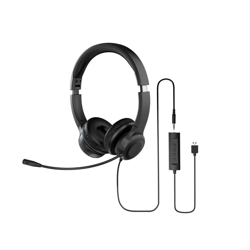 Acer Office Headset AHW154/ Stereo/ Jack/ Drôt/ Čierna GP.HDS11.02D