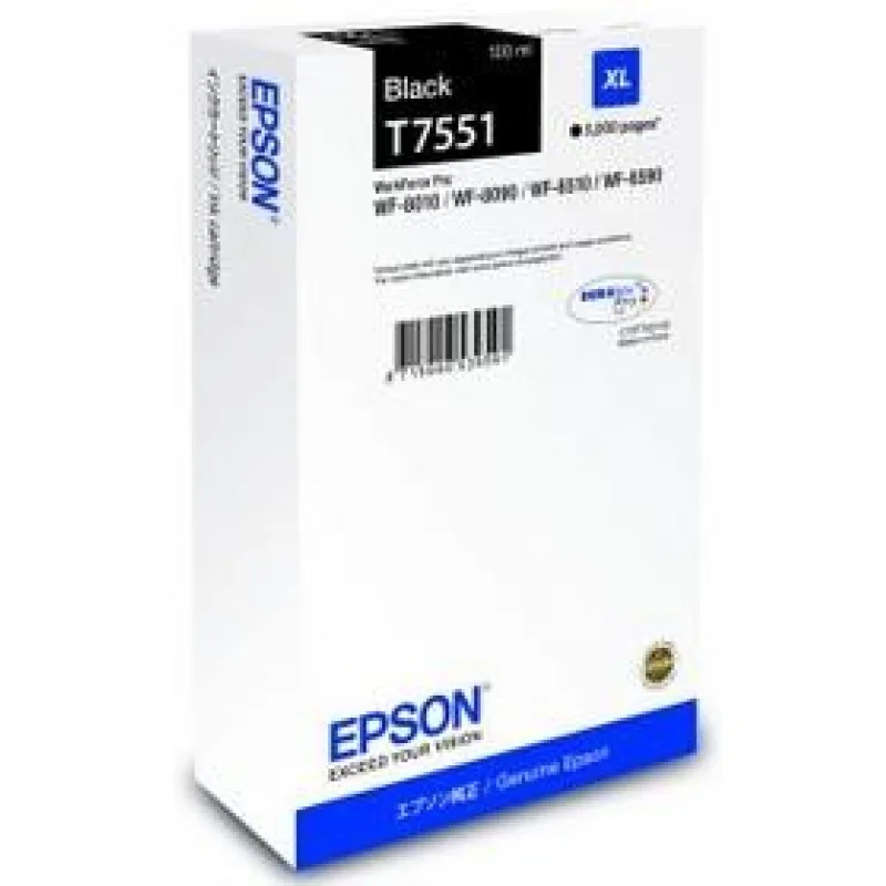 Čierna atramentová kazeta EPSON série WF-8xxx XL čierna - 5000 str.…