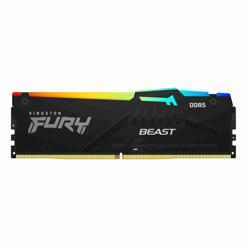 KINGSTON DIMM DDR5 8GB 5200MT/ s CL40 FURY Beast Černá RGB KF552C40BBA-8