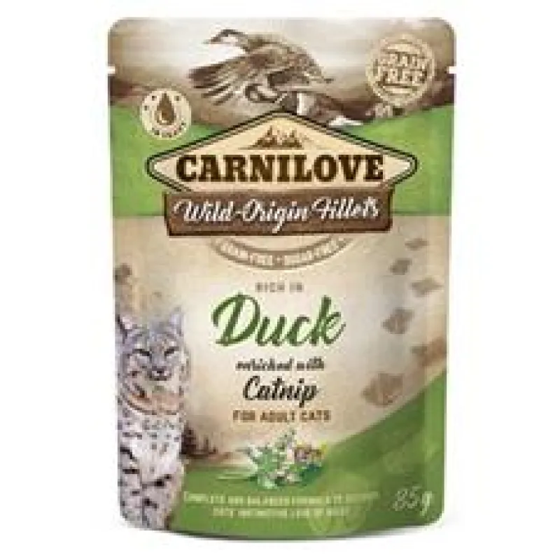 Carnilove Cat Pouch Duck Enriched & Catnip 85 g