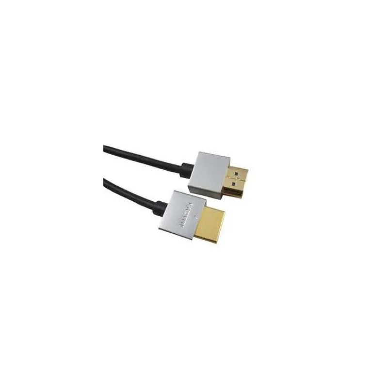 PremiumCord Slim HDMI High Speed + Ethernet kabel, zlacené konektory, 1,5m (kphdmes15)