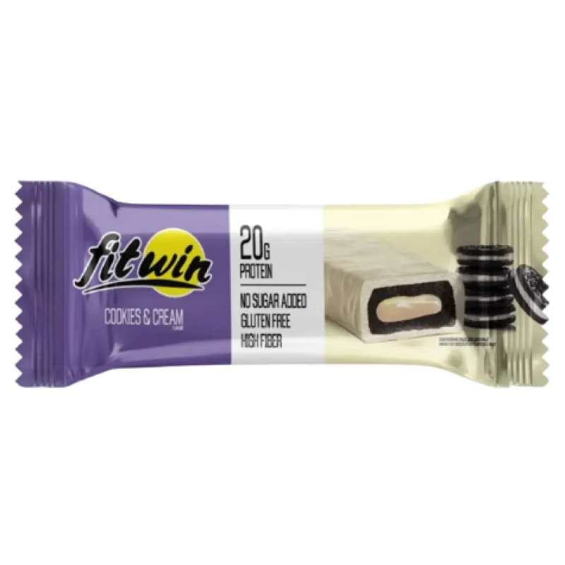 FitWin bar 60 g Príchuť: Cookies & Cream