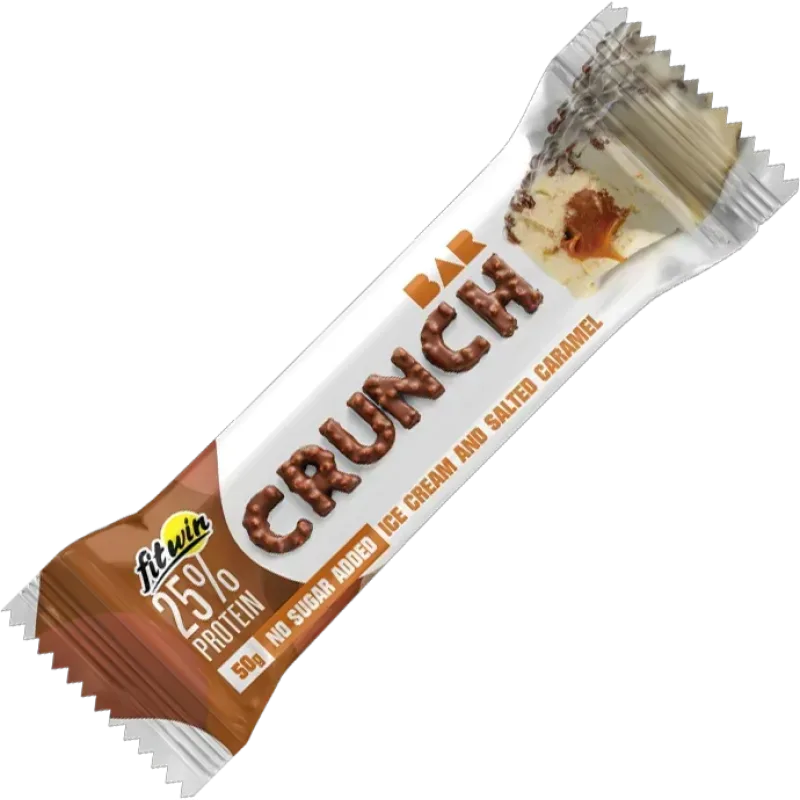 Crunch Bar 50 g - fitwin Príchuť: Zmrzlina - Slaný karamel