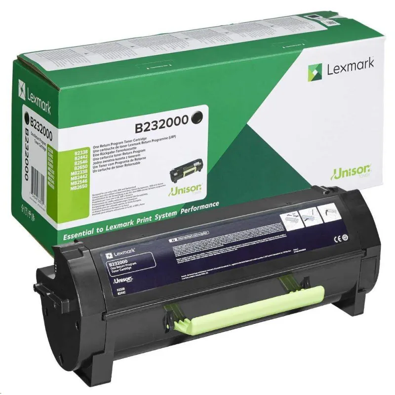 Čierny toner Lexmark pre B2338/ B2442/ B2546/ B2650/ MB2338/ MB2442/…