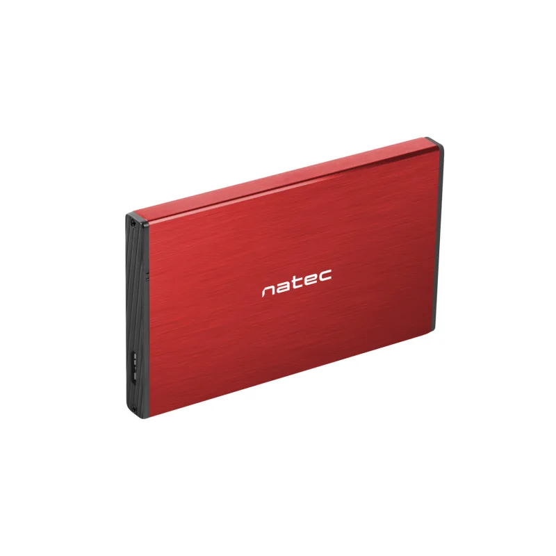 Externý box pre HDD 2, 5" USB 3.0 Natec Rhino Go, červený, hliníkové telo…