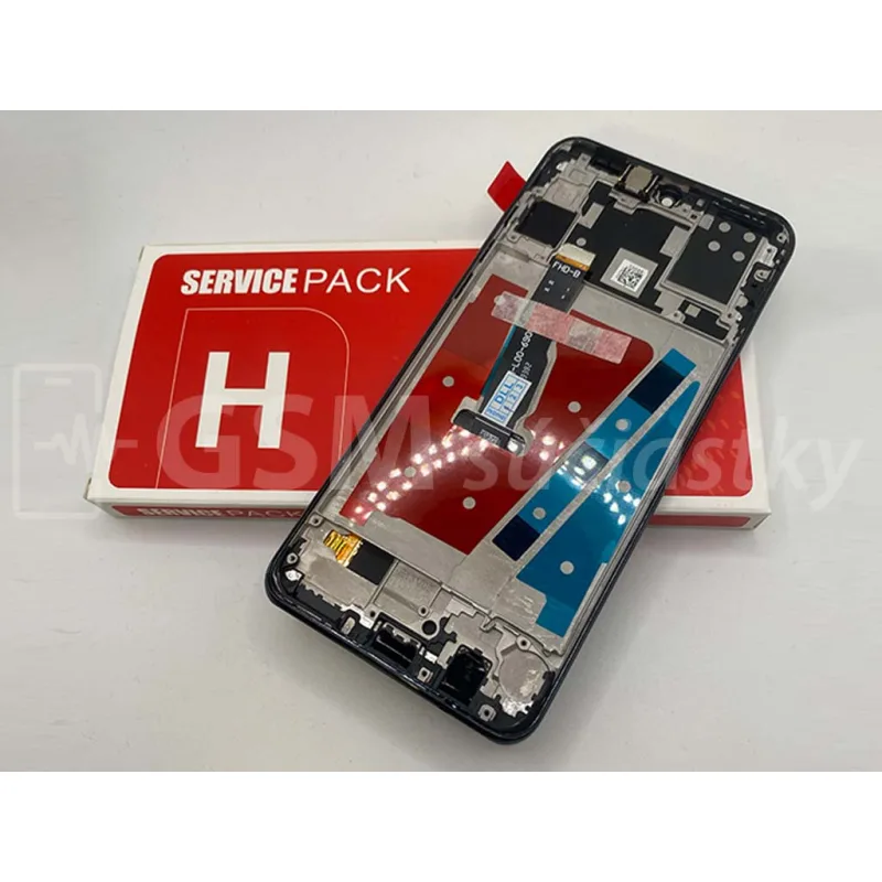 LCD displej + Dotykové sklo a Rám Huawei P30 Lite Farba: Čierna