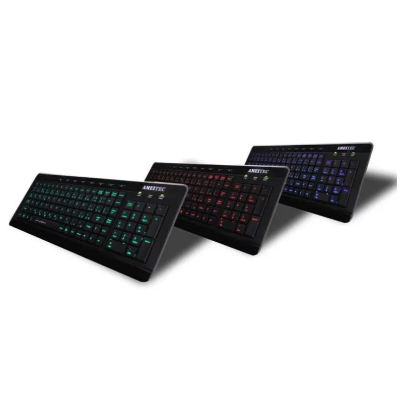 AMEI AM-K3001B/Drôtová USB/ CZ layout/Čierna (AMEI AM-K3001B)