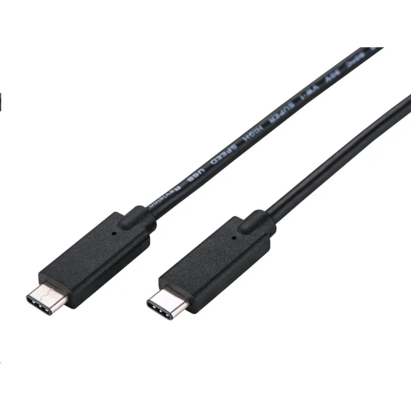 C-TECH kabel USB 3.2, Type-C (CM/ CM), PD 100W, 20Gbps, 2m, černý CB…