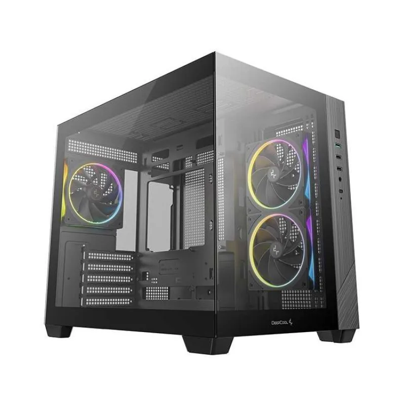 DEEPCOOL skříň CG330 3F černá (R-CG330-BKNGM3-G)