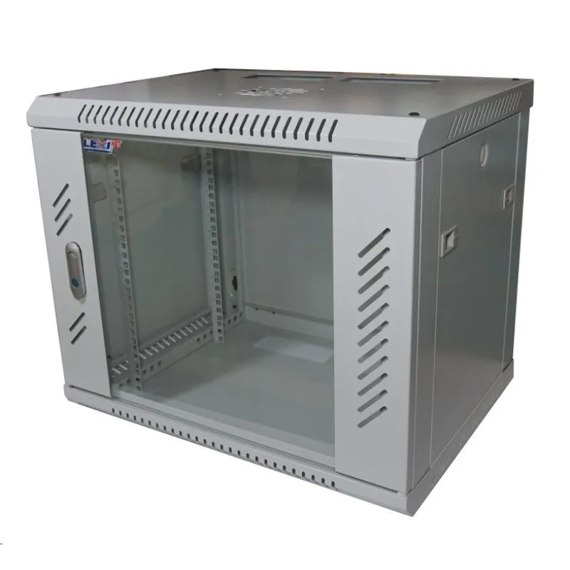 LEXI-Net 19" nástěnný rozvaděč 9U 600x600, nosnost 60 kg, skleněné…