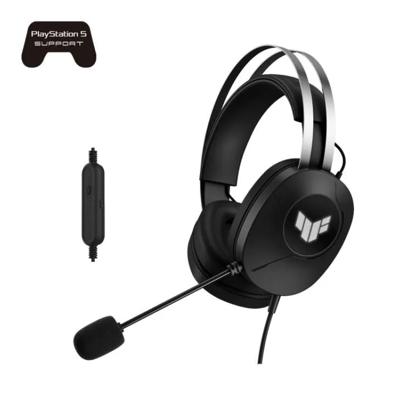 ASUS sluchátka TUF Gaming H1 GEN II, Drátový Herní Headset, černá (90YH044B-BHUA00)