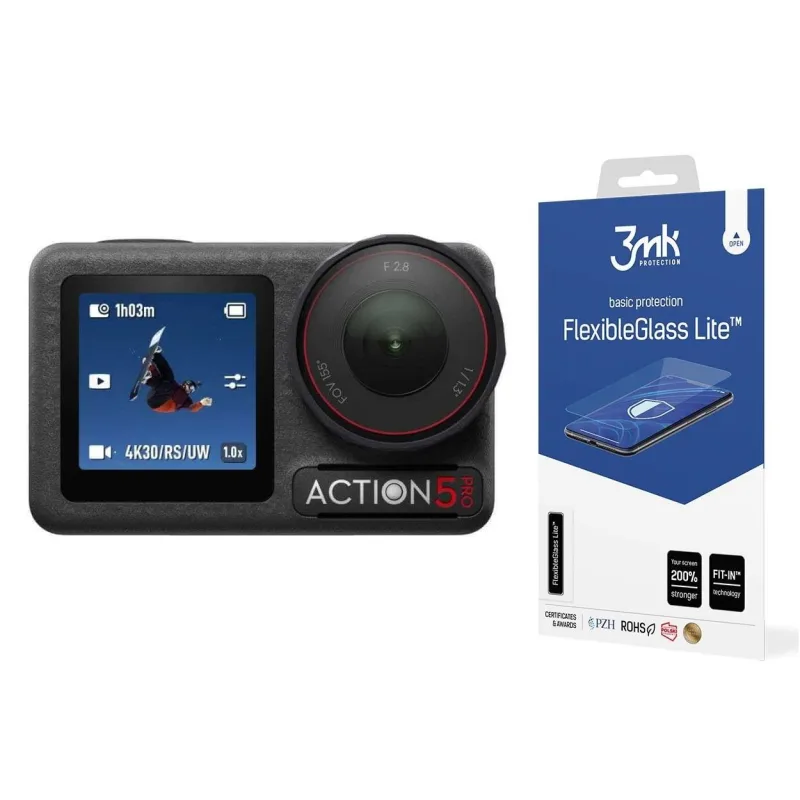 3mk Cam Protection pro DJI Osmo Action 5 Pro (2x displej + 1x objektiv)…