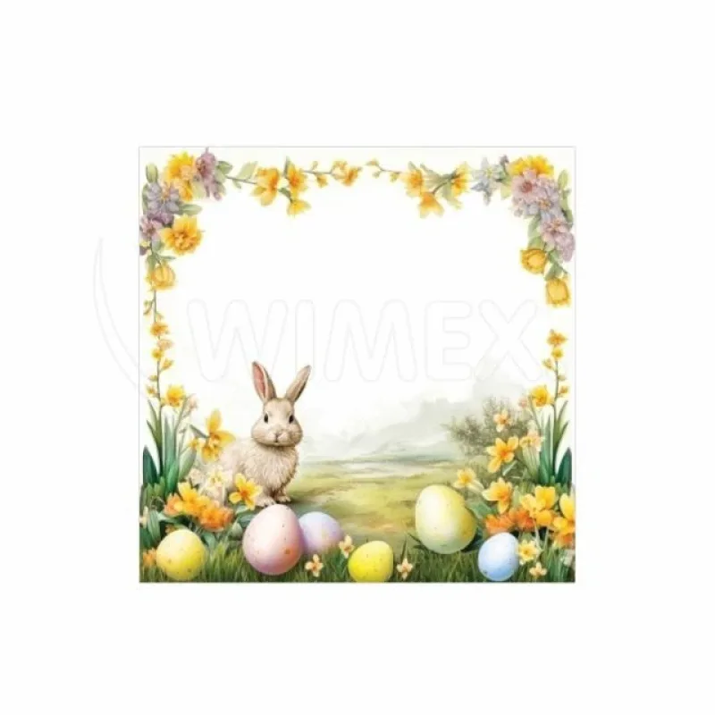 Velikonoční ubrousky 3-vrstvé 33 x 33 cm (PAP - FSC Mix), 20 ks (83102 - CH3N)