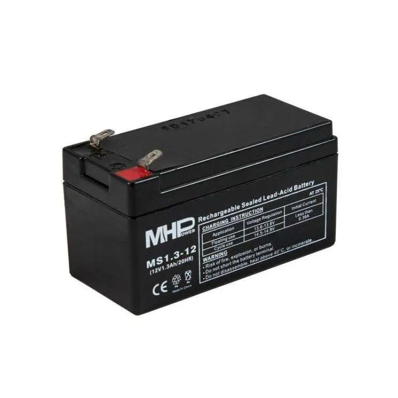 Pb akumulátor MHPower VRLA AGM 12V/1,3Ah (MS1.3-12 (MS1.3-12)