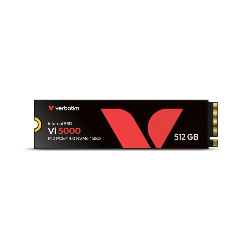 VERBATIM SSD Vi5000 Internal PCIe NVMe M.2 SSD 512GB , W2500/ R 5000 MB…