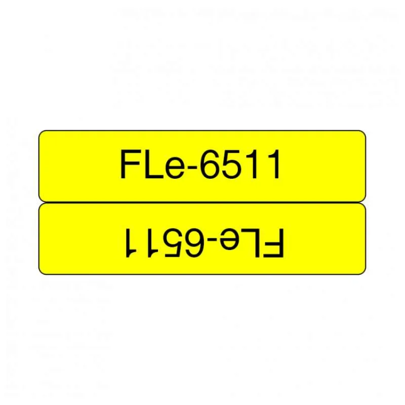 Brother FLE-6511, erná na žlté, 21 mm šírka (FLE6511)